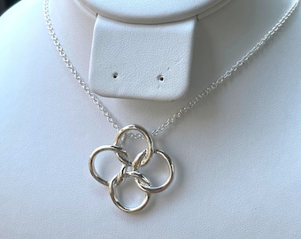 Sterling Silver Celtic Necklace, Celtic Knot Necklace for Women, Irish Necklace, Ireland Celtic Knot Necklace, Birthday Gift, Christmas Gift