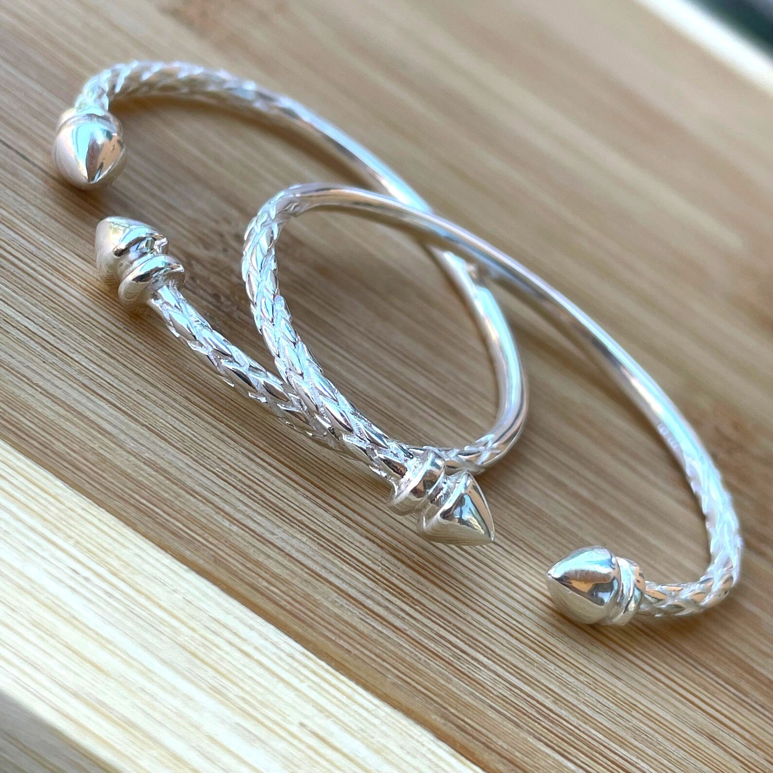 Sterling Silver West Indian Bangle Bracelet West Indies Etsy