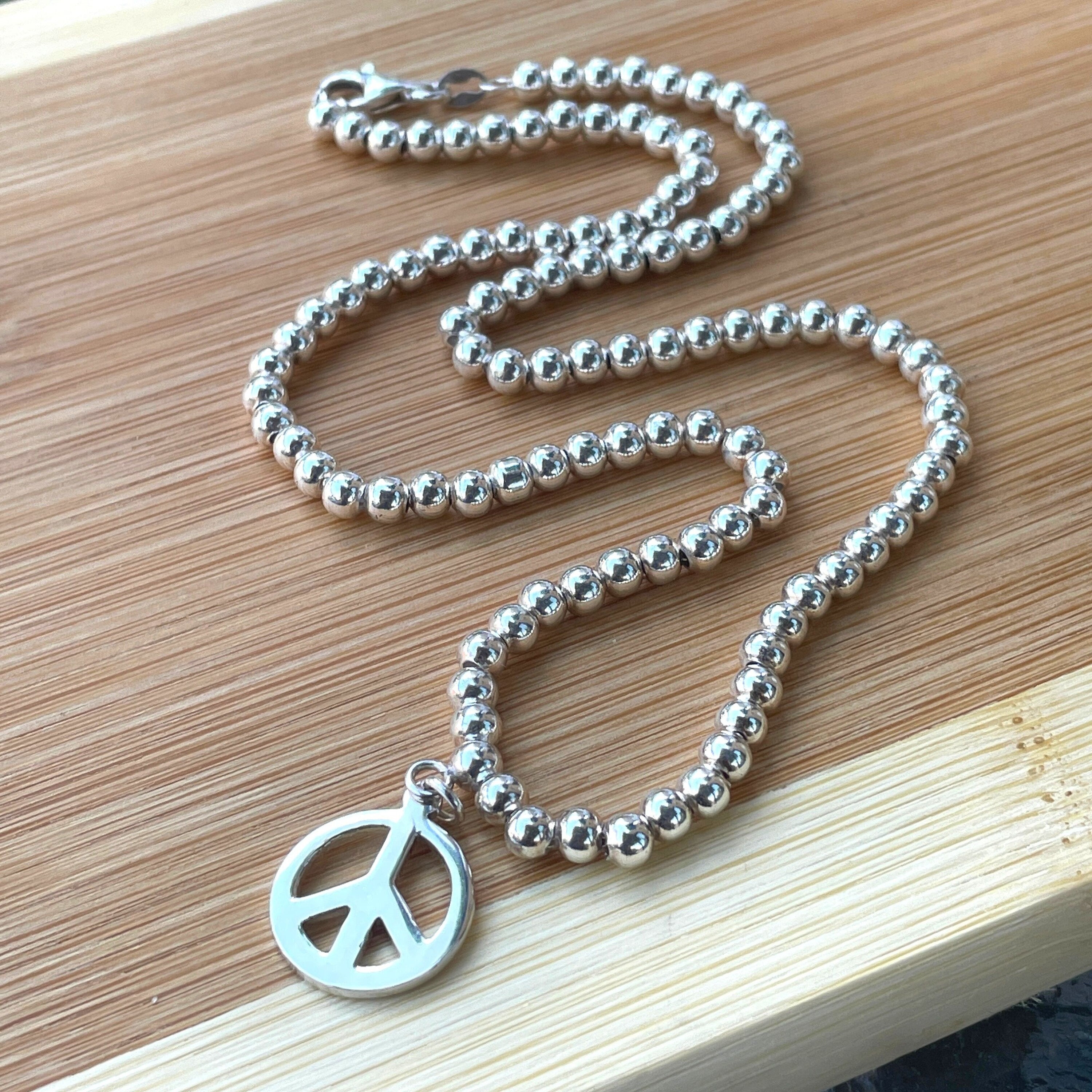 ブレスレット LESS IS MORE silver beads necklace Teenie Less is More Bracelet in Sterling | CJK Jewelry
