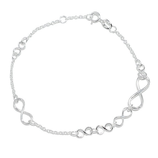 Infinity Bracelet Sterling Silver Infinity Bracelet Chain - Etsy