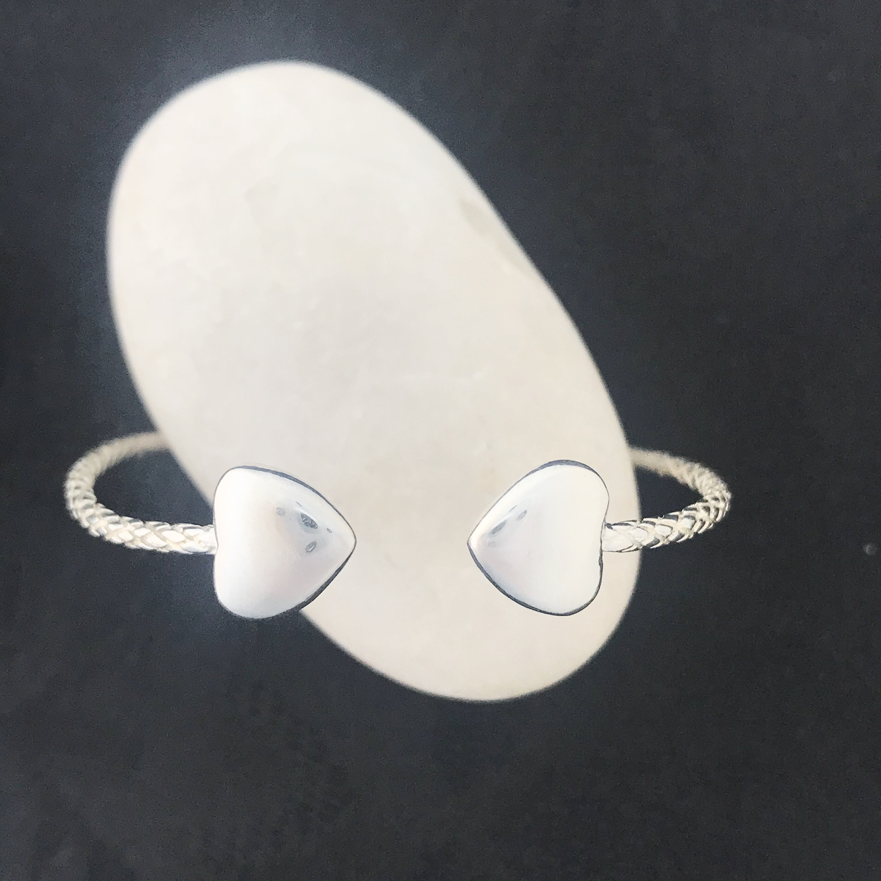 Heart Cuff Bracelet Sterling Silver West Indian Bangle Etsy