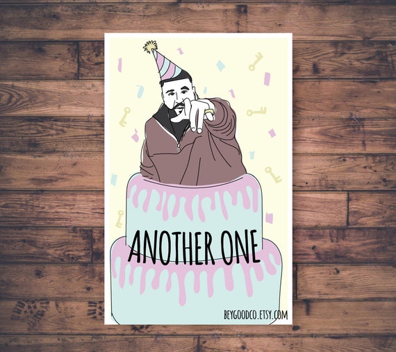 Dj Khaled Another One Printable Birthday Card Funny Etsy