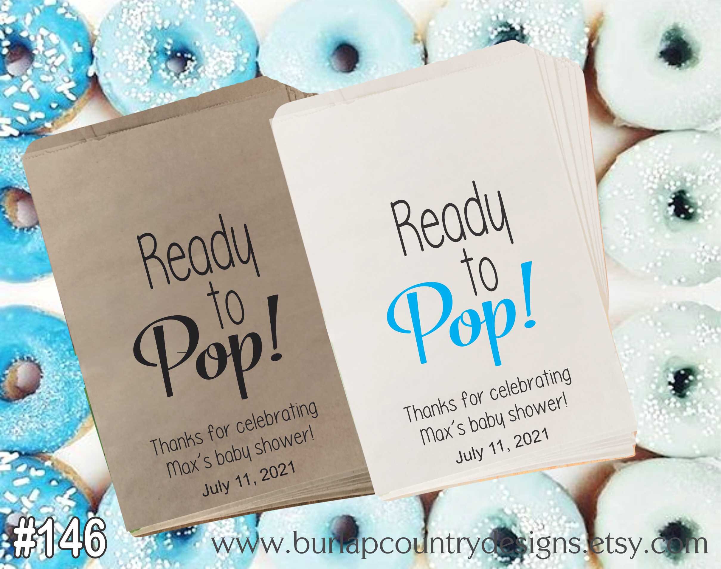 Baby Shower Treat Bags Baby Shower Decor Sweet Baby Boy Etsy España