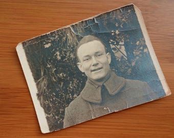 WWI Era Military Greatcoat Real Photo Postcard (Carte Postale)