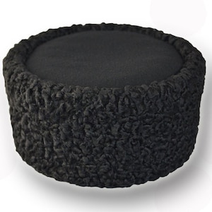 Autentic KUBANKA Natural Astrakhan Fur Karakul Hat Cap Army