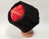 Russian Papakh Natural Astrakhan Fur Karakul Hat Army