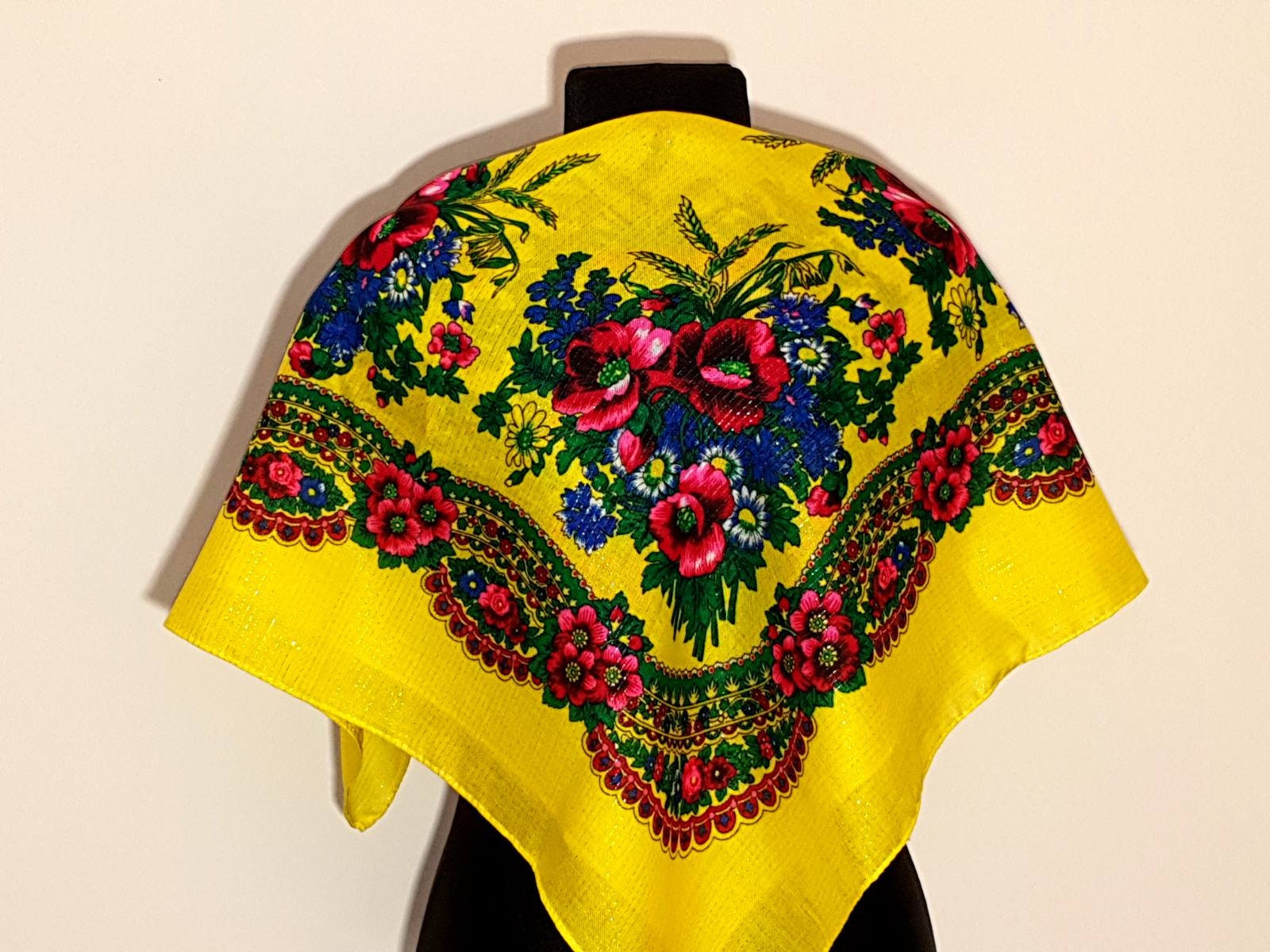 Sale Scarf Traditional Ukrainian Scarf With Gold Thread. Etsy UK