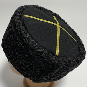 Autentic KUBANKA Natural Astrakhan Fur Karakul Hat Cap Army