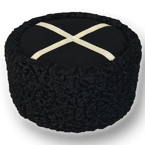 Autentic KUBANKA Natural Astrakhan Fur Karakul Hat Cap Army