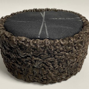 Autentic KUBANKA Natural Astrakhan Fur Karakul Hat Cap Army