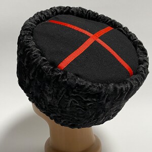 Autentic KUBANKA Natural Astrakhan Fur Karakul Hat Cap Army