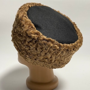 Autentic KUBANKA Natural Astrakhan Fur Karakul Hat Cap Army