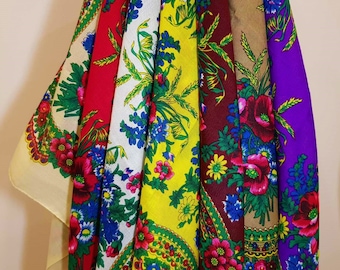 Sale! Scarf  Traditional Ukrainian  Floral  Shawl Shawl Slavic scarf Gift for her
