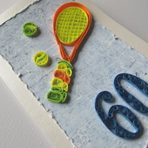 Biglietto di auguri per il 60° compleanno, biglietto di auguri per il tennis, biglietto di auguri per il compleanno del papà, biglietto di auguri per il compleanno del fratello, regalo per lui, buono regalo per il papà, regalo per un amico