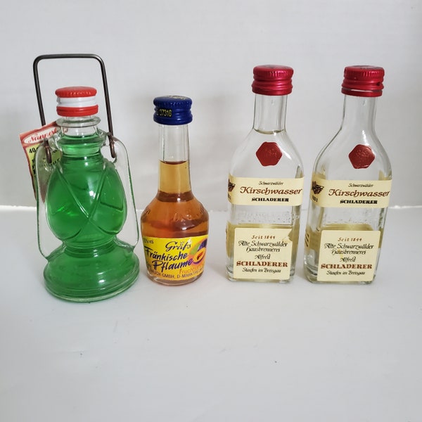 Vintage Mini Liquor Bottles Etsy