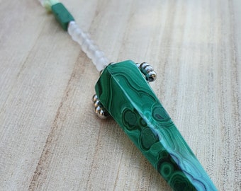 Malachite & Quartz Pendulum