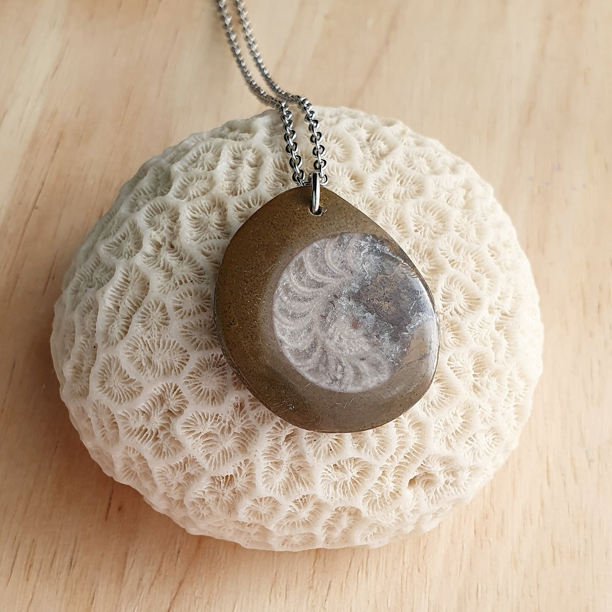 Real fossil necklace outlet