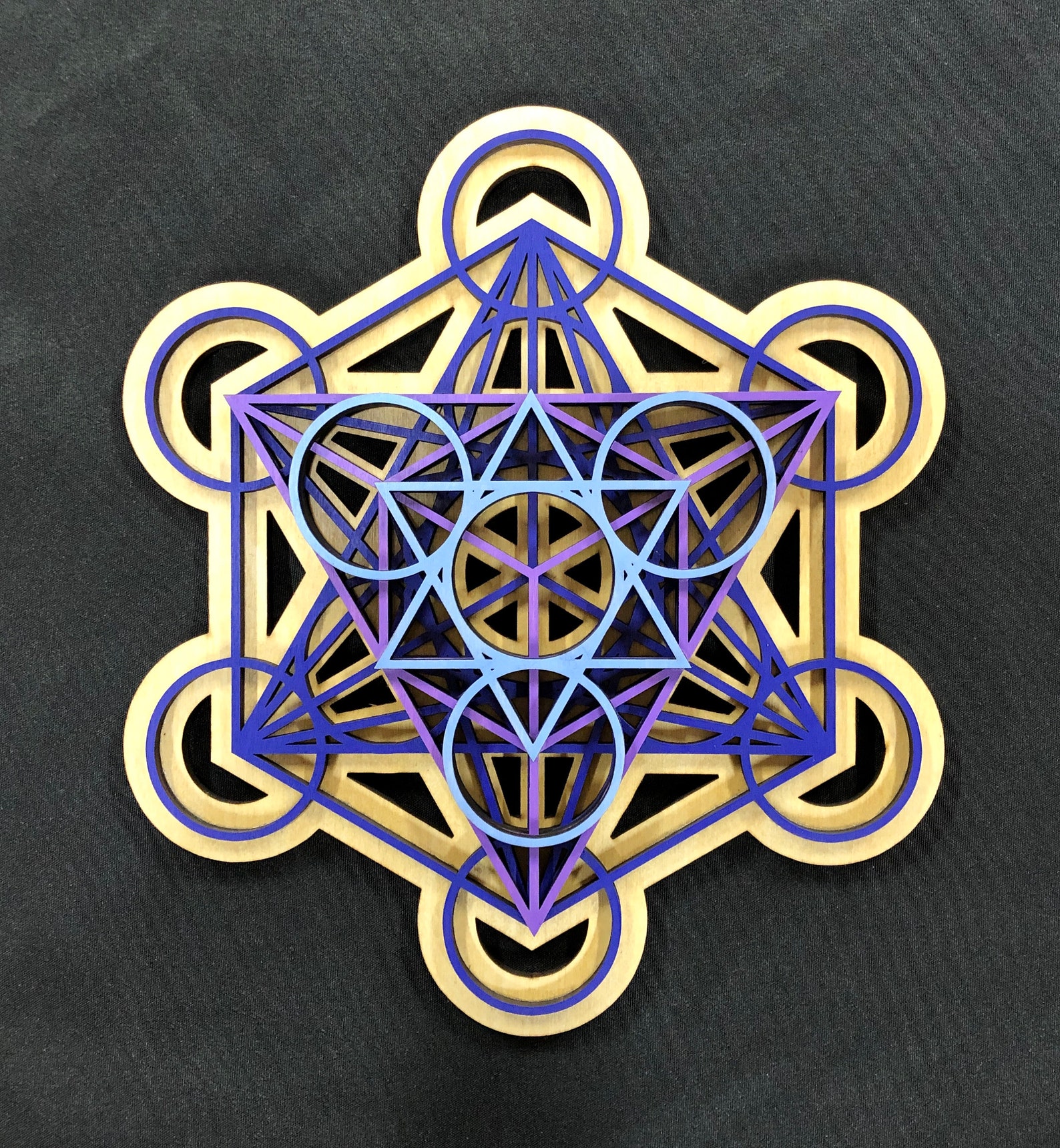 Metatron's Cube Wall Art 17.75 Laser Cut Sacred | Etsy