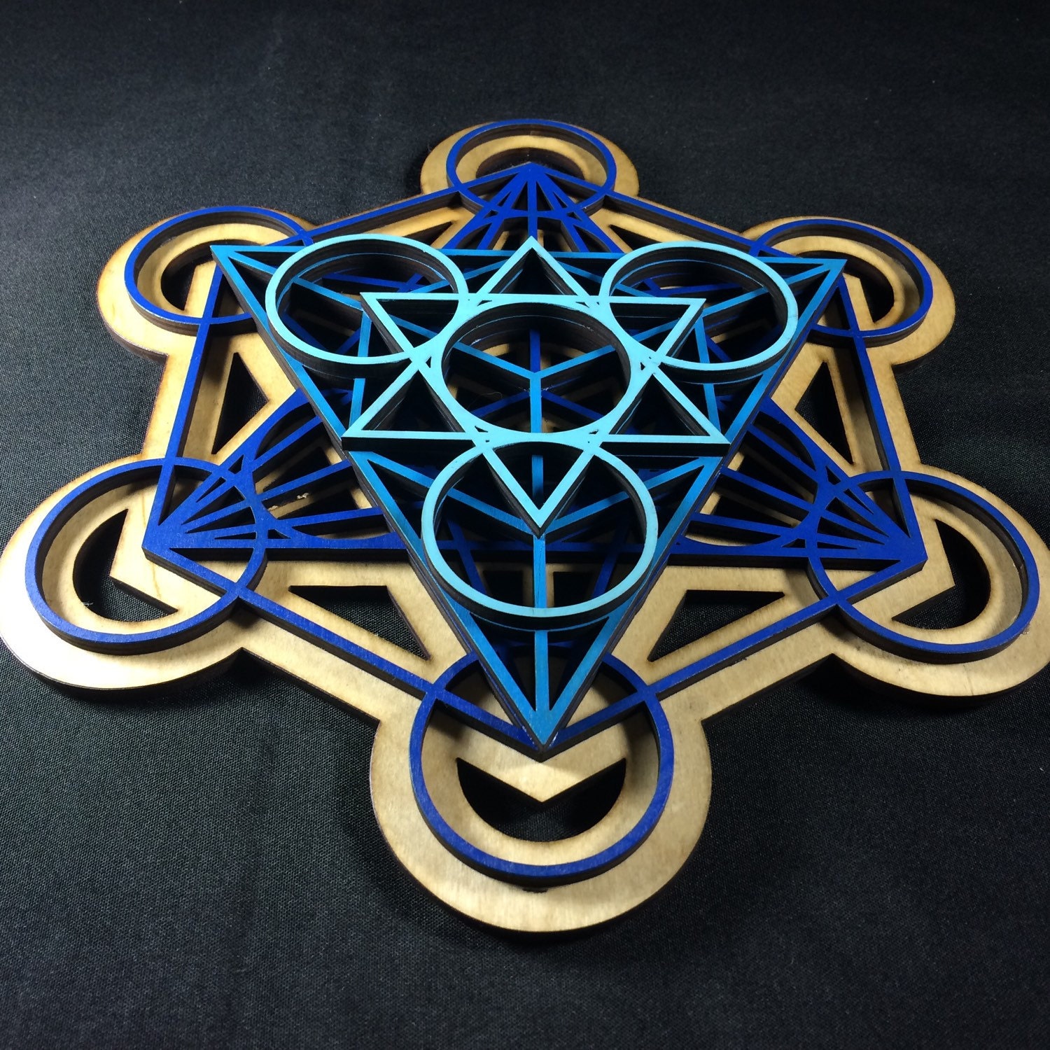 Metatron's Cube Wall Art 12", Laser Cut, Sacred Geometry, Mandala Art ...