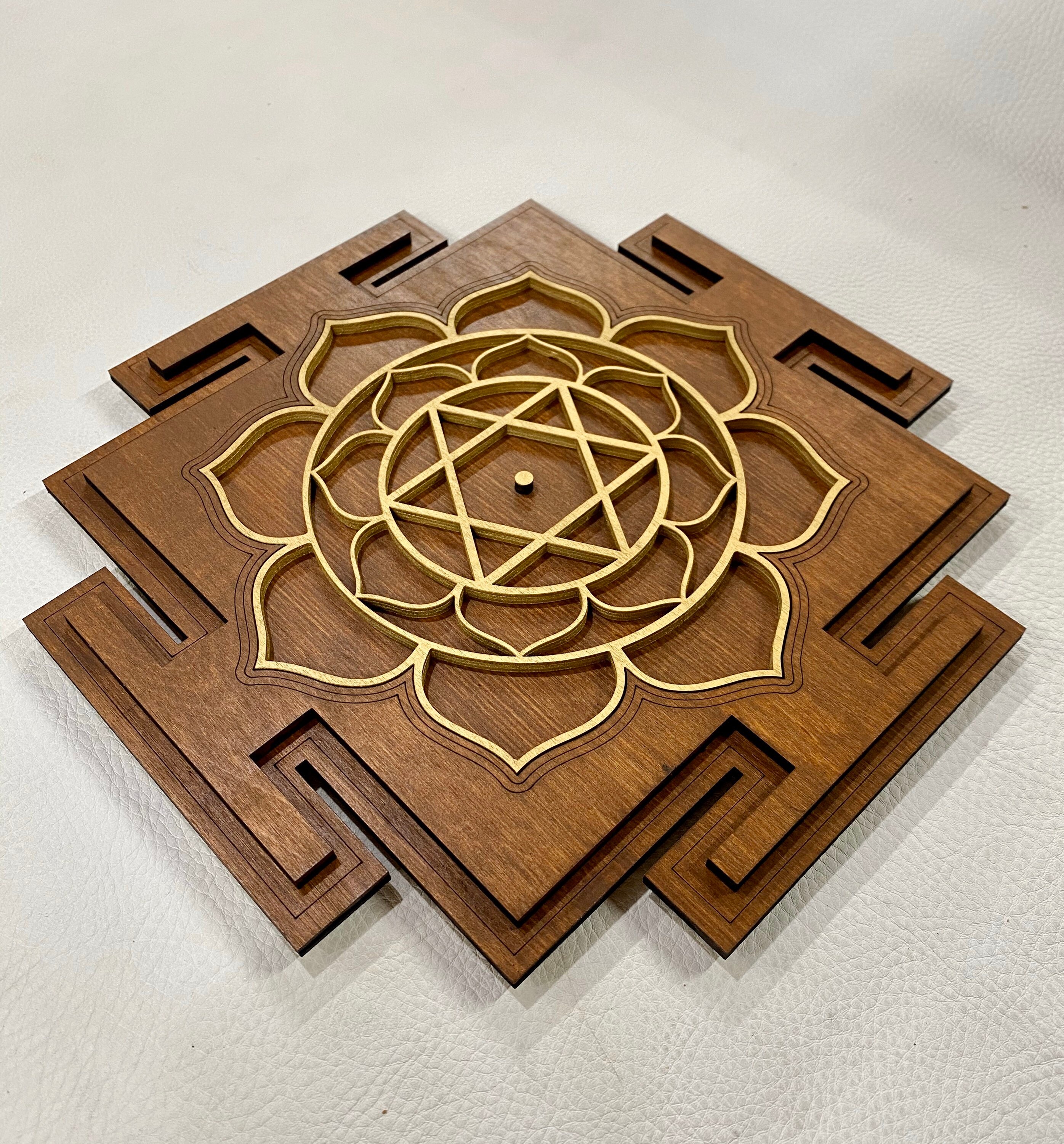 Saraswati Yantra Wall Art 11.11 Laser Cut Sacred | Etsy India