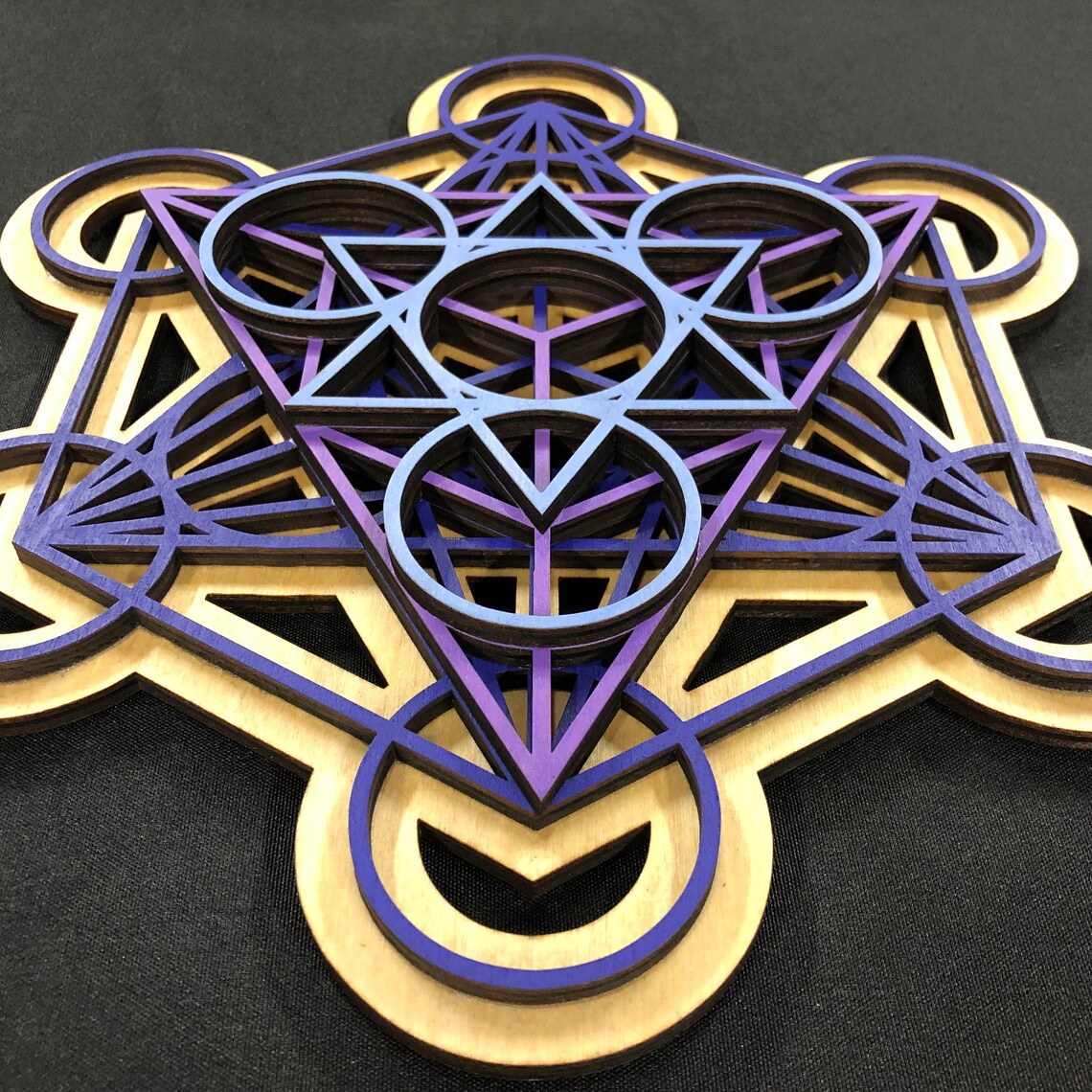 Metatron's Cube Wall Art 17.75 Laser Cut Sacred | Etsy