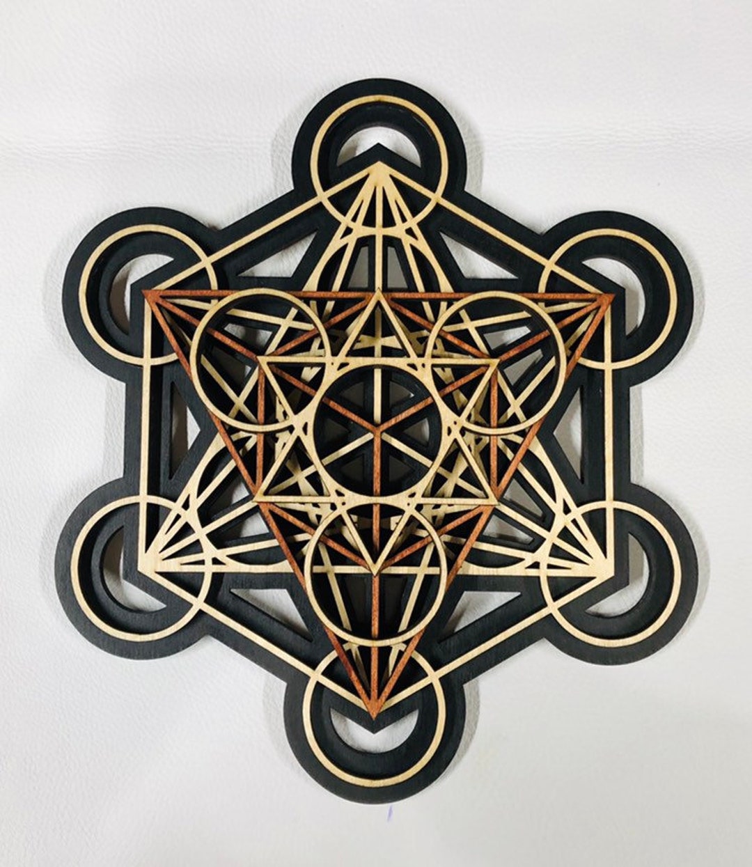 Metatron's Cube Wall Art 17.75", Laser Cut, Sacred Geometry, Mandala ...