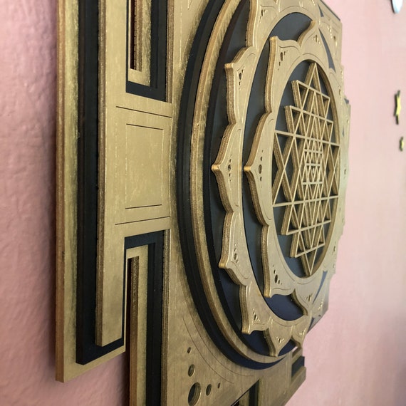 Divine Sri Yantra Wall Art 17.5