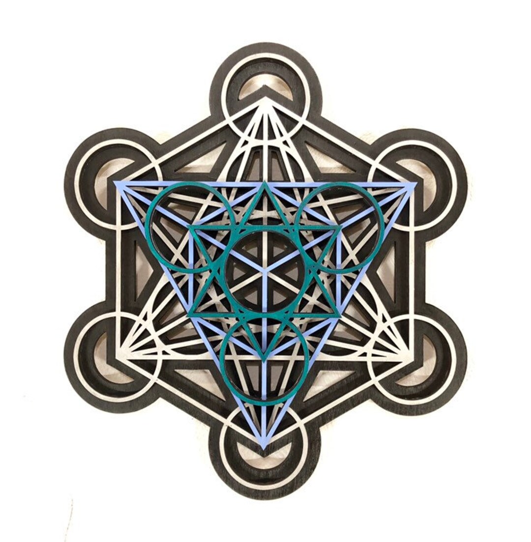 Metatron's Cube Wall Art 17.75, Laser Cut, Sacred Geometry, Mandala Art ...