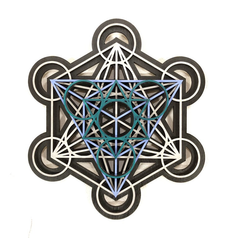 Metatron's Cube Wall Art 17.75 Laser Cut Sacred | Etsy