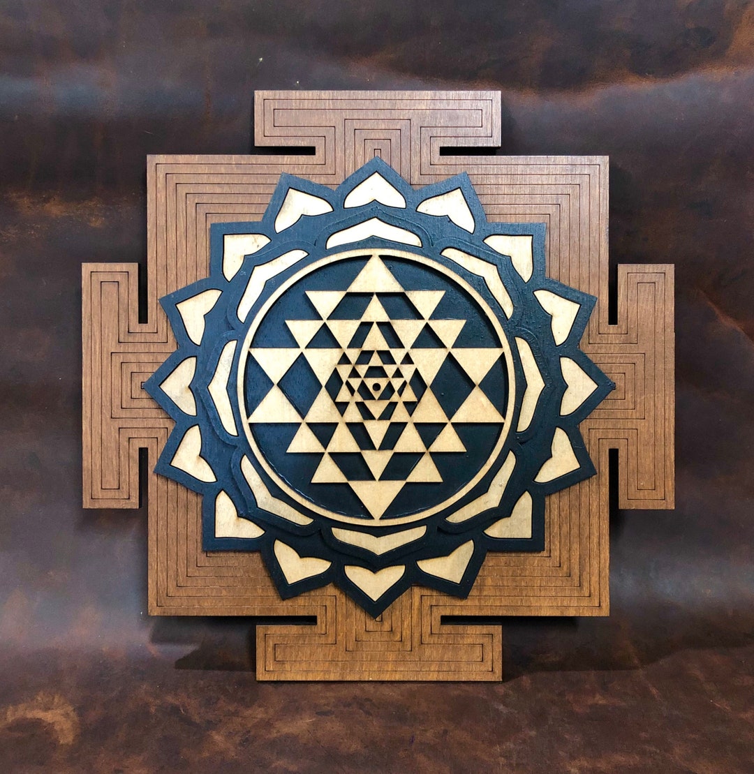 Sri Yantra Wall Art: Shiva Shakti Meditation Chakra, 12