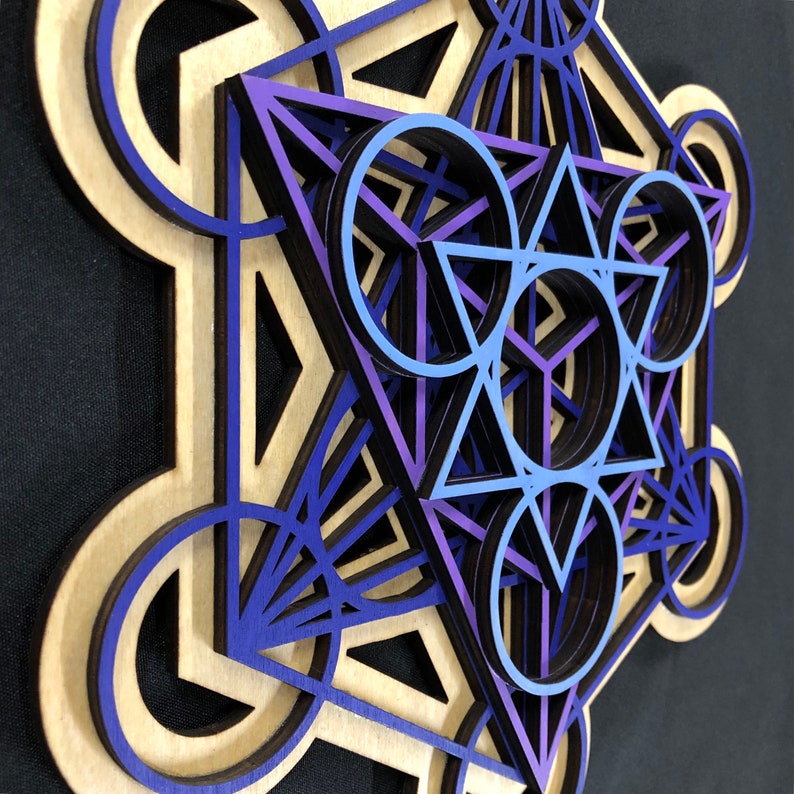 Metatron's Cube Wall Art 17.75 Laser Cut Sacred - Etsy