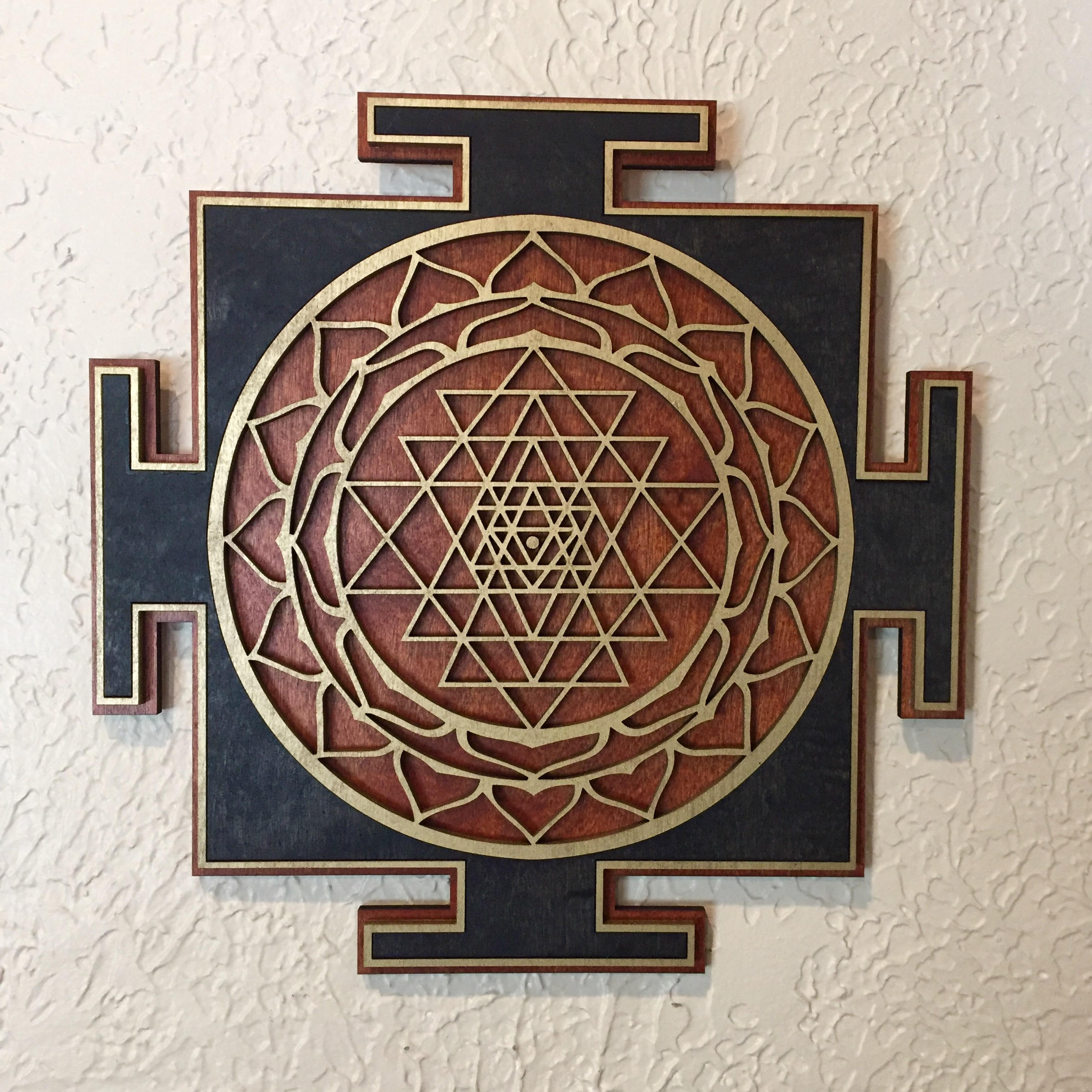 Sri Yantra Wall Art 11.11 Laser Cut Sacred Geometry | Etsy