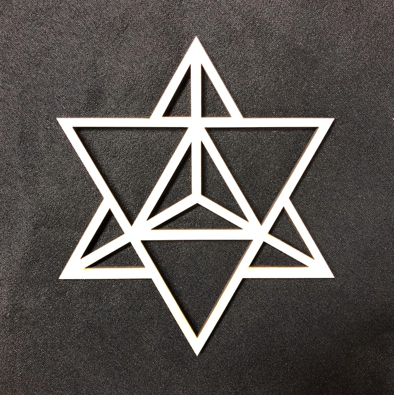 Sacred Geometry 2 Laser Cut, Stencil, Wall Art, Crystal Grid, Stamp 2 Sizes Merkaba