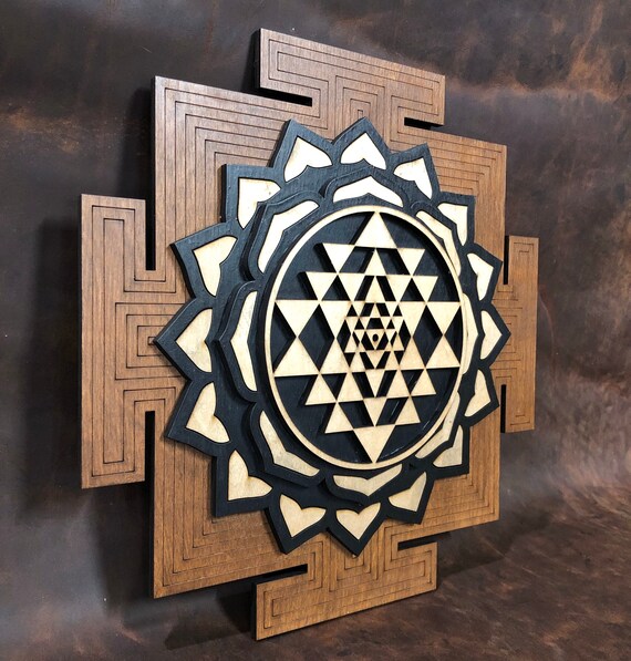 Sri Yantra Wall Art: Shiva Shakti Meditation Chakra, 12