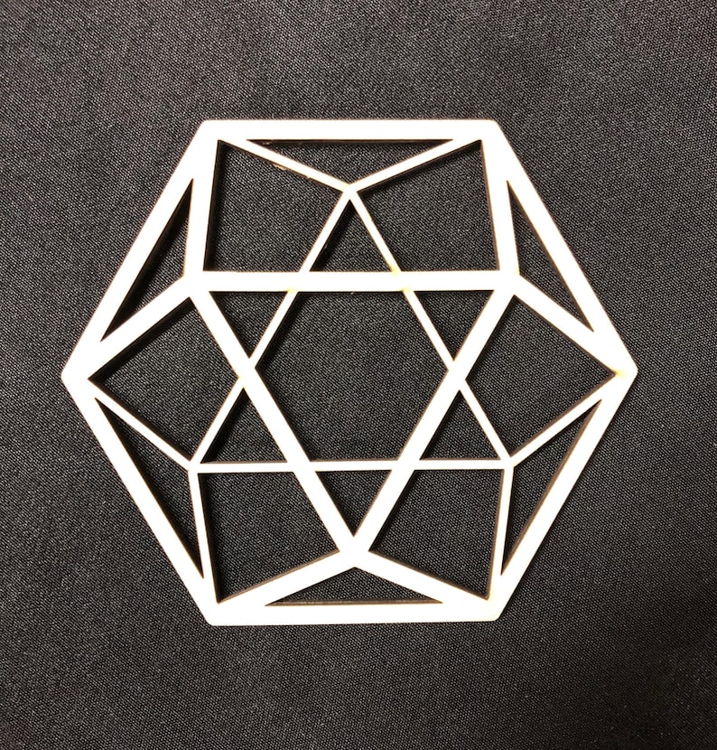 Sacred Geometry 2 Laser Cut, Stencil, Wall Art, Crystal Grid, Stamp 2 Sizes Vector Equilibrium