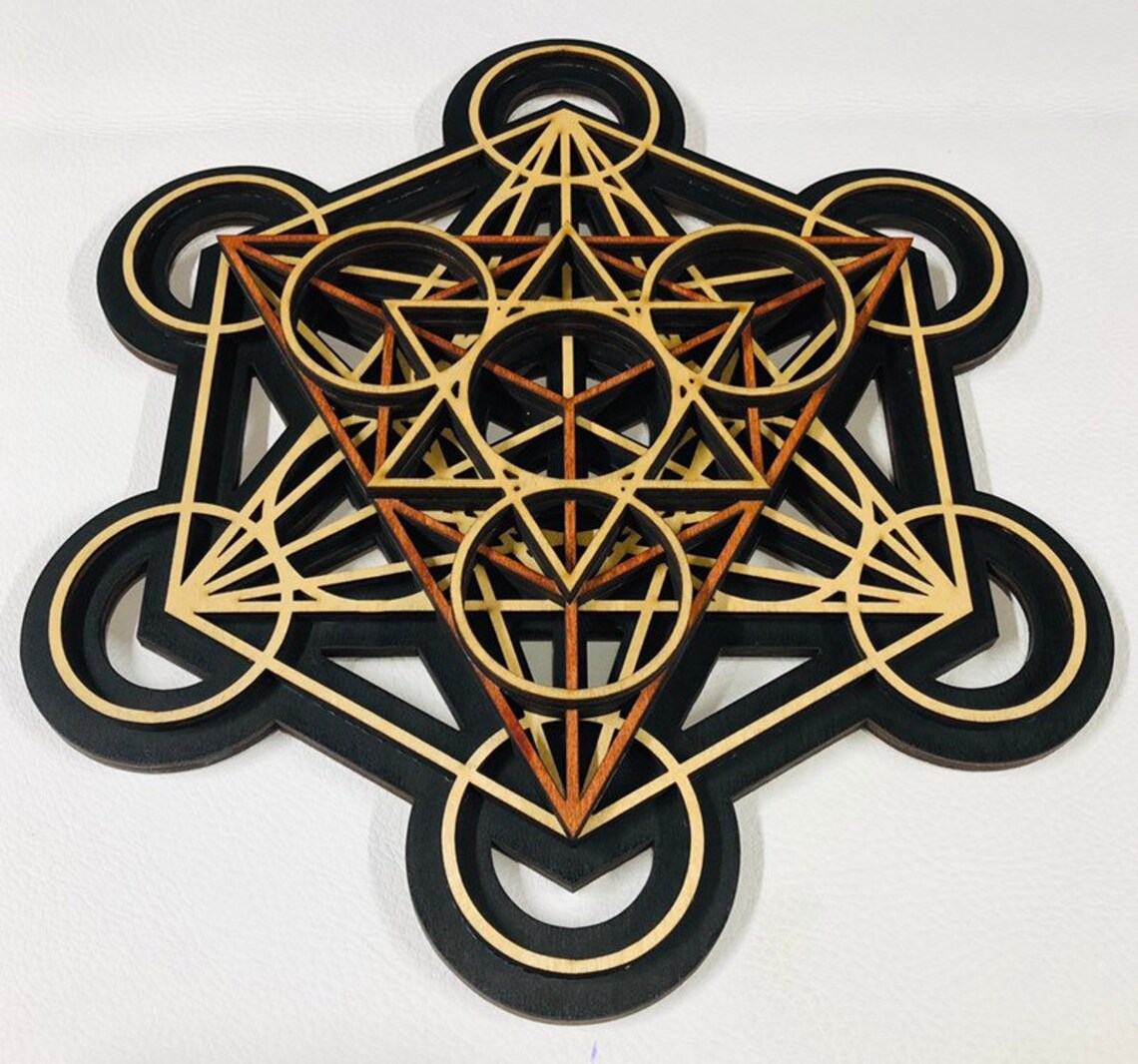 Metatron's Cube Wall Art 17.75 Laser Cut Sacred Etsy