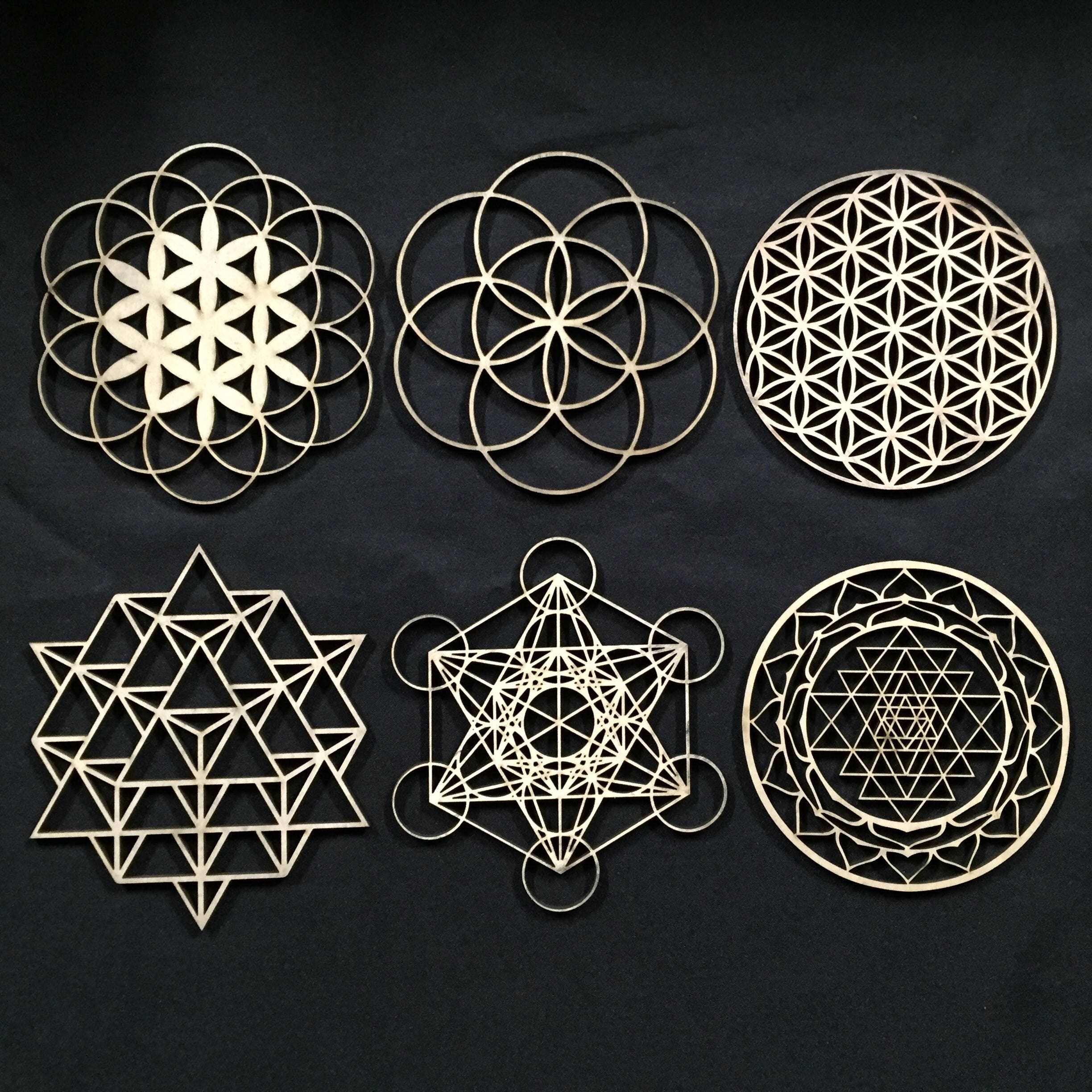 Torus coasters sacred geometry cut and laser engraved Torus coasters sacred geometry cut and laser engraved