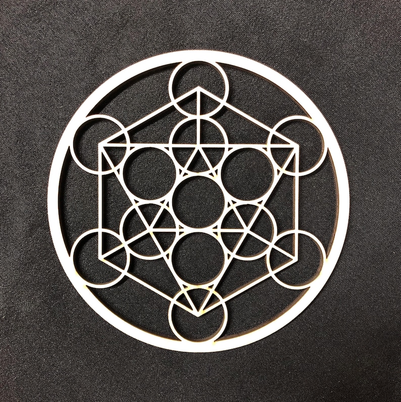 Sacred Geometry 2 Laser Cut, Stencil, Wall Art, Crystal Grid, Stamp 2 Sizes Metatron's Cube