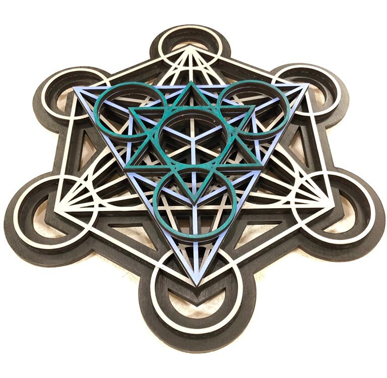 Metatron's Cube Wall Art 17.75 Laser Cut Sacred | Etsy