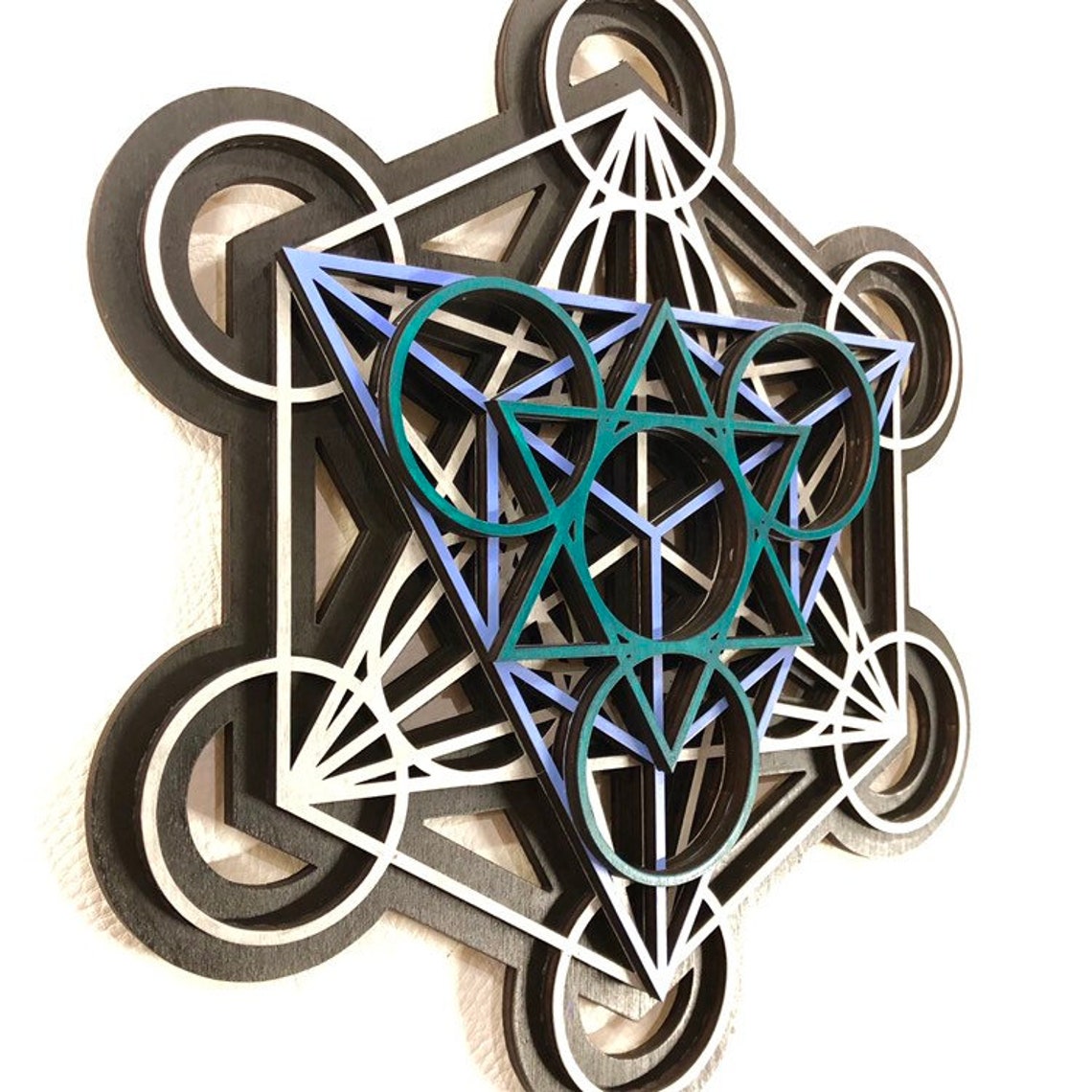 Metatron's Cube Wall Art 17.75 Laser Cut Sacred | Etsy