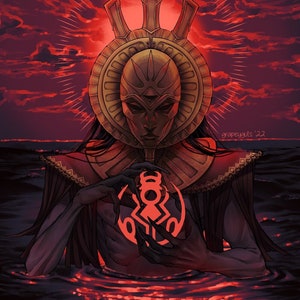 Dagoth Ur 8.5x11 Print Morrowind inspired