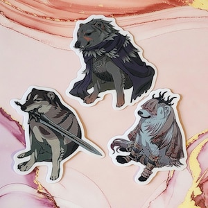 Blaidd, Sif, and Amelia Cheems stickers