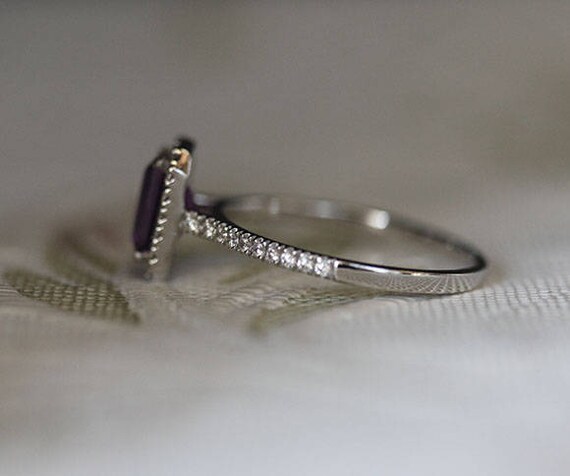 FÉVRIER Pierre de Naissance Violet Améthyste Clous d/'oreilles 6 mm 1.50 cttw en argent