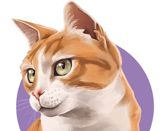 Retrato de mascota, regalo, decoración, recuerdo.