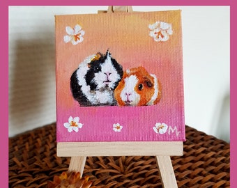 Retrato de mascota personalizado pintado sobre lienzo, regalo, decoración, recuerdo, mascota