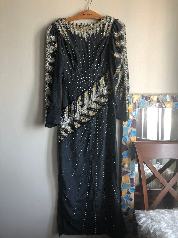 VINTAGE Sequin Formal Gown
