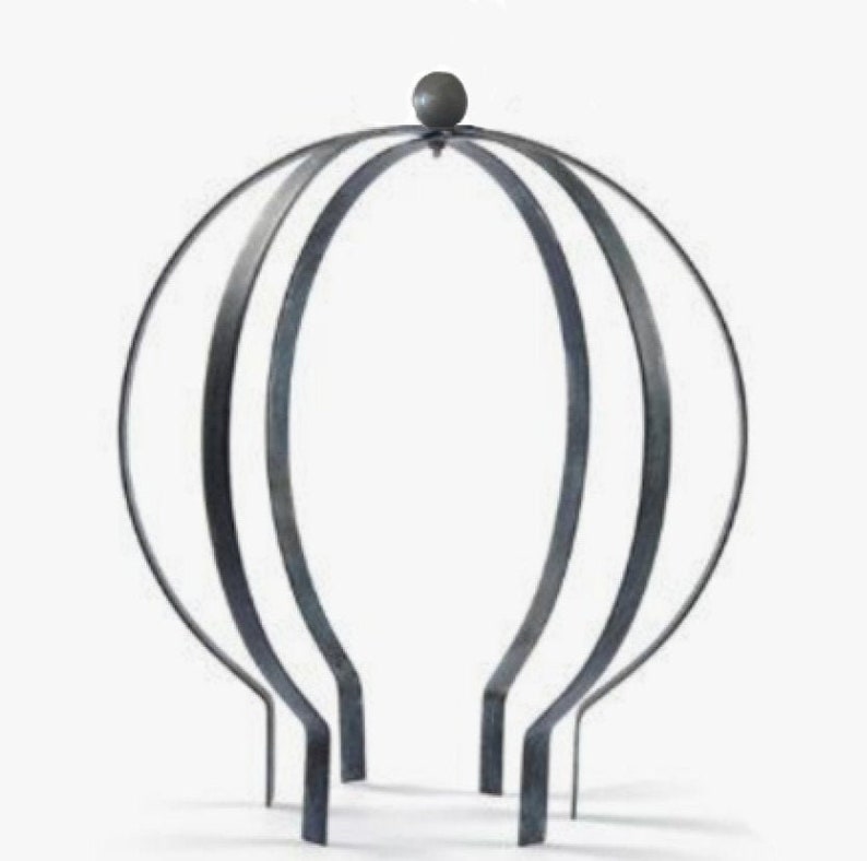 SMALL Steel Sphere Planter Trellis Metal Garden Art Garden Etsy