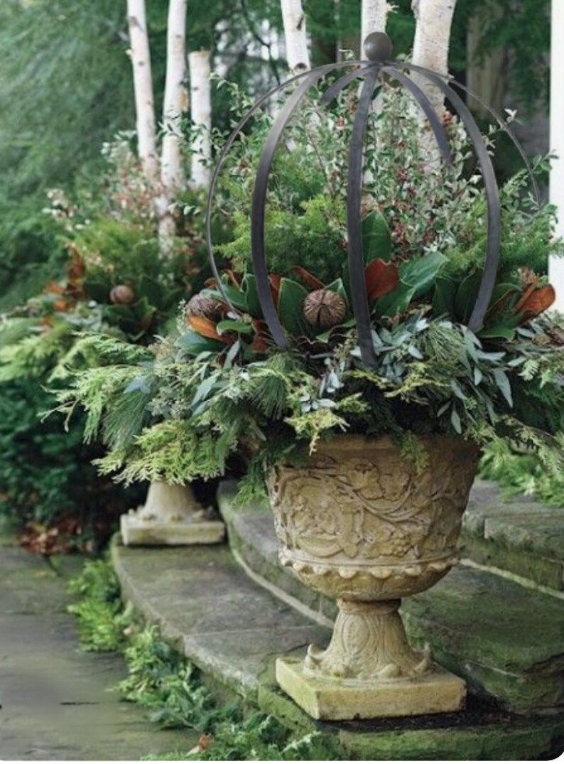 EXTRA LARGE Steel Sphere Trellis Iron Obelisk Garden Etsy