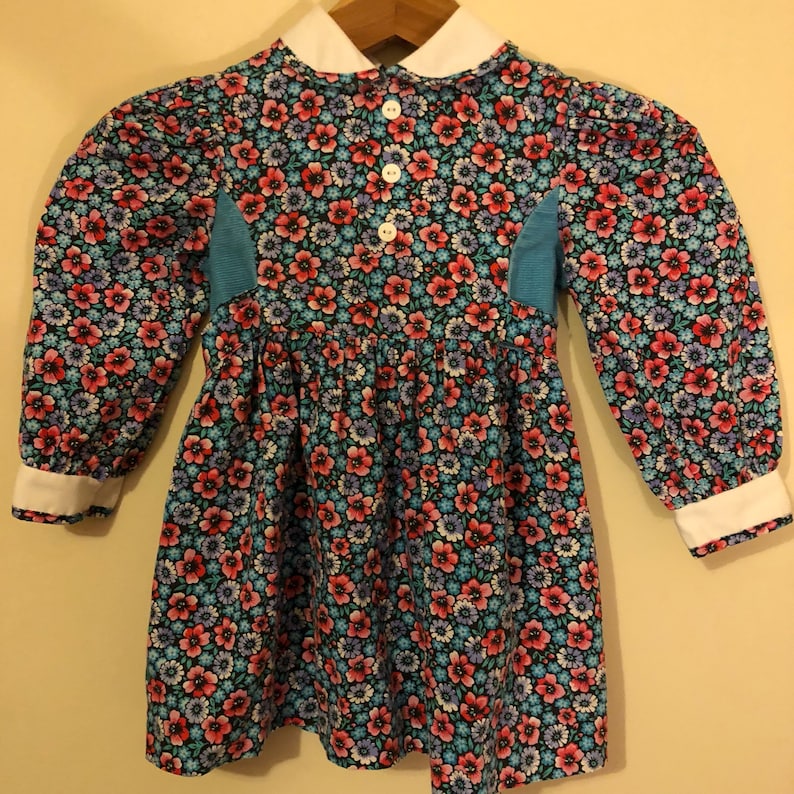 Vintage Cute Flower Dress 3T
