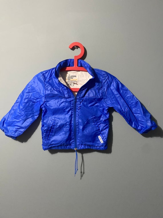 80s vintage jacket bright blue London Fog windbre… - image 1